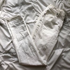 F21 White Jeans (25)  | High-rise, Skinny/Straight